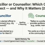 Councillor or Counsellor: Which One Is Correct — and Why It Matters (2026) councillor or counsellor