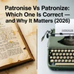 patronise vs patronize