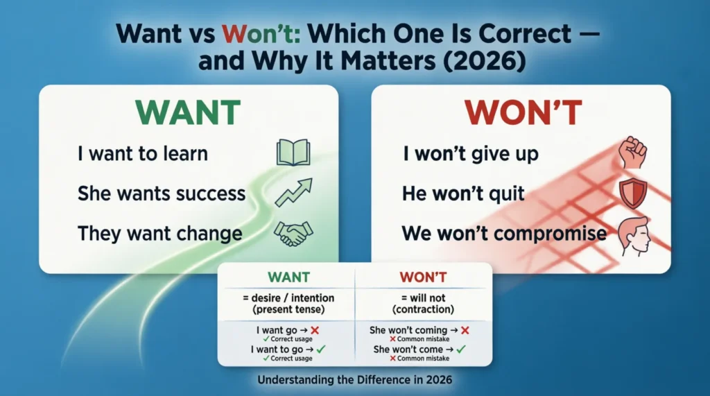 want vs wont