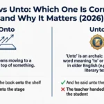 Onto vs Unto: Which One Is Correct — and Why It Matters (2026) onto vs unto