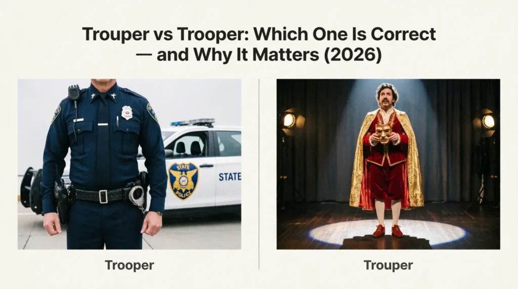 trouper vs trooper